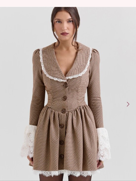 House of CB Dresses & Skirts - House Of CB NWT Sable Puppytooth Mini Dress Size L+